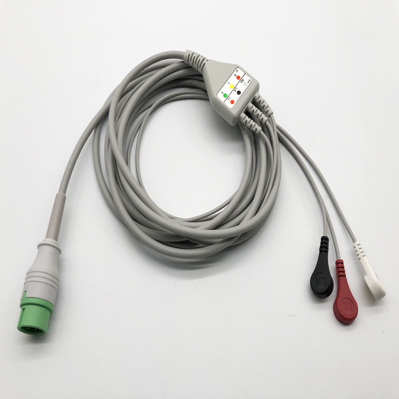 Komen 3 Lead 12 Pin EKG bezpośredni kabel EKG do STAR8000E STAR8000F STAR8000H