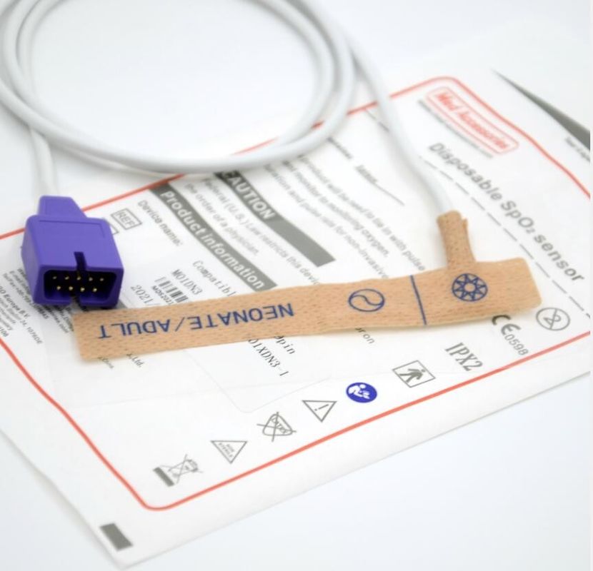 Przenośny czujnik Nellcor Pediatric Spo2 Sensor Nontoxic Jednorazowy czujnik oksymetryczny