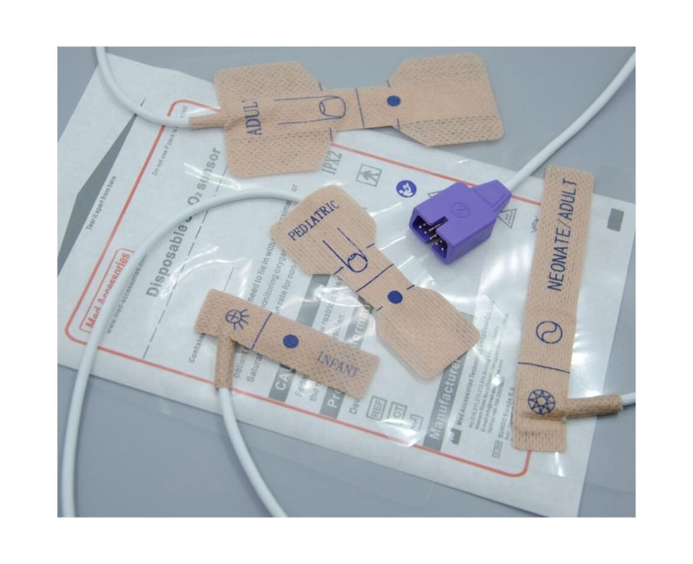 Przenośny czujnik Nellcor Pediatric Spo2 Sensor Nontoxic Jednorazowy czujnik oksymetryczny