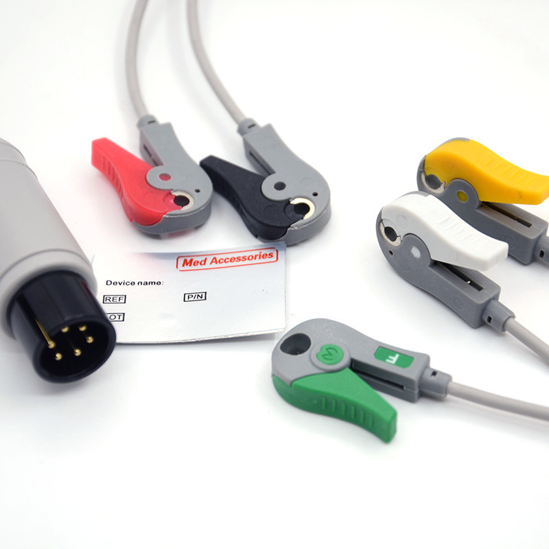 Mindray Portable Spo2 Probe Sensor Round Connector Pulse Oximeter Cable