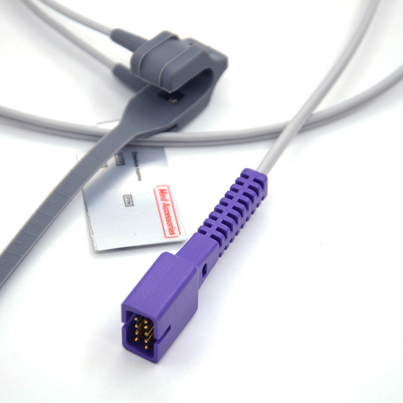 Nowo narodzony pacjent Kompatybilny z Nellcorem Wielokrotnie używalny oksymetr Spo2 Sensor 9 Pin Multi Function