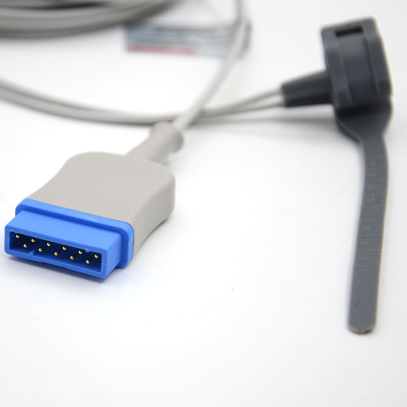 GE 11 pin Dorośli palec TPU Szary Spo2 Cable Sensor Single Pack dla wszystkich typów pacjentów CE Certified