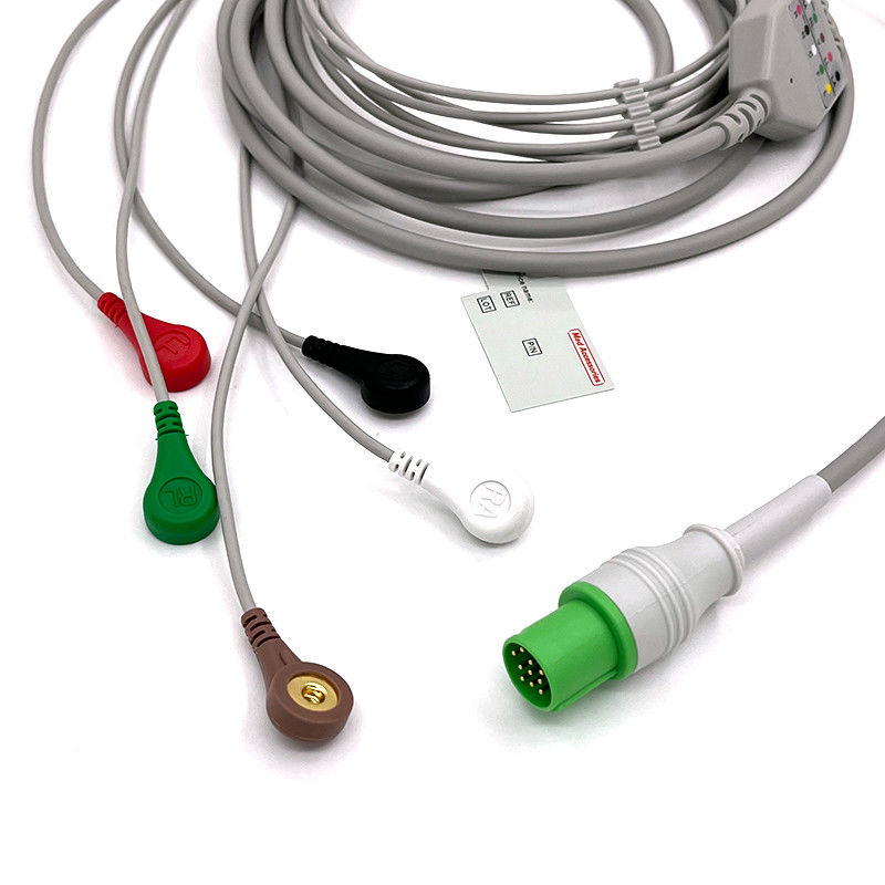 GE Helige 10 Pin EKG Monitor Kabel Do Akcesoriów Medycznych 0.9m Rozmiar