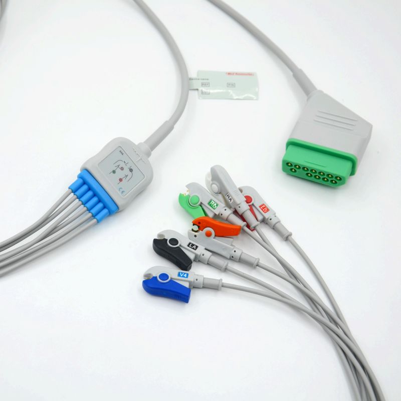 Kompatybilny Nihon Kohden 12 Pin 6 Leads EKG Monitor Kabel Do Akcesoriów Medycznych