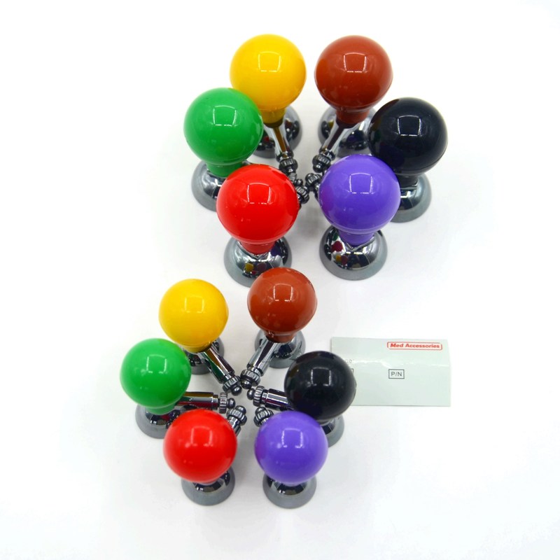 ISO13485 Dorośli EKG Pediatryczny Elektroda SUSYCJA kulka z śrubą wielobarwny Uniwersalny 6 sztuk / pudełko