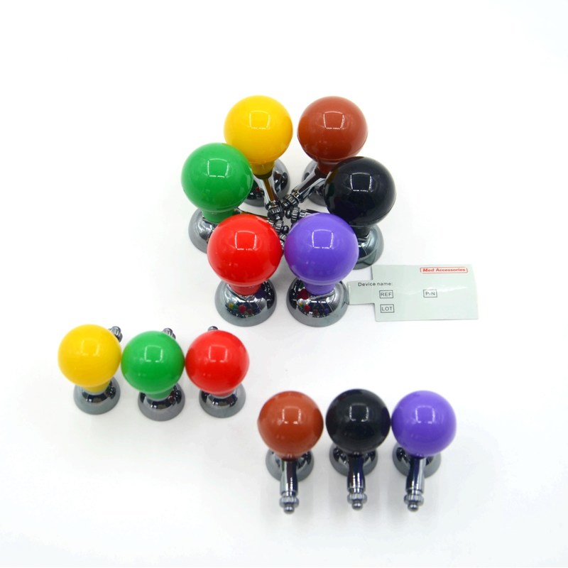 ISO13485 Dorośli EKG Pediatryczny Elektroda SUSYCJA kulka z śrubą wielobarwny Uniwersalny 6 sztuk / pudełko