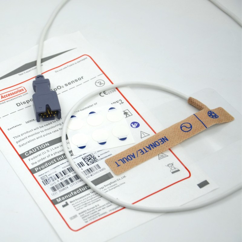 Dostawca akcesoriów medycznych Kompatybilny z Masimo 2329 Neonatalny/Dla dorosłych 9-pinowy jednorazowy czujnik SpO2