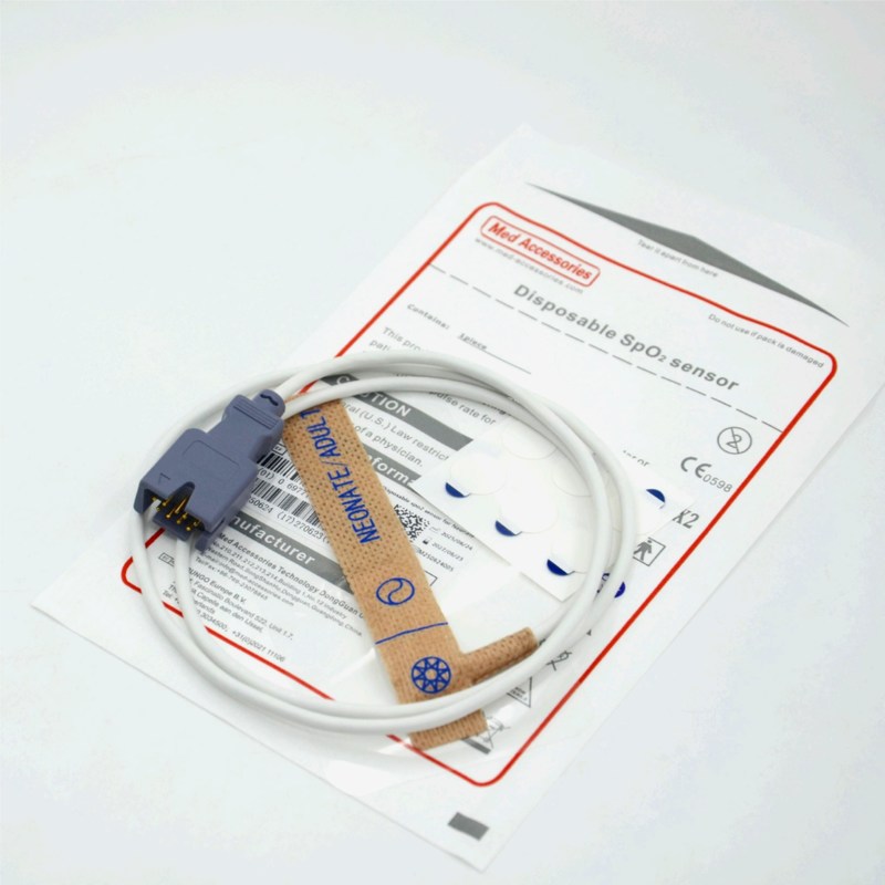 Dostawca akcesoriów medycznych Kompatybilny z Masimo 2329 Neonatalny/Dla dorosłych 9-pinowy jednorazowy czujnik SpO2